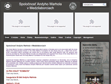 Tablet Screenshot of andywarhol.sk